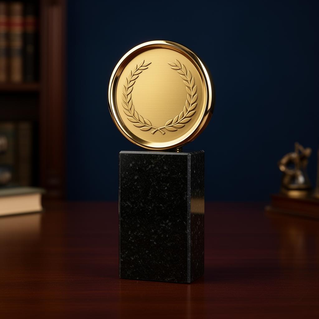 Johns Hopkins Impact Award trophy